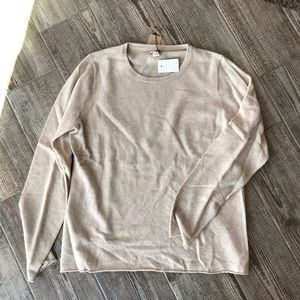 NWT JCrew Factory Cashmere Crewneck, Oatmeal, XXL